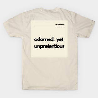 Un-Dolorem Light - Adorned, Yet Unpretentious T-Shirt